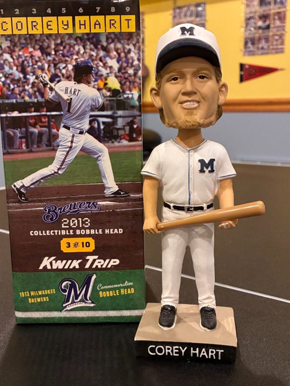 Corey Hart Milwaukee Brewers Bobble Head Collectible